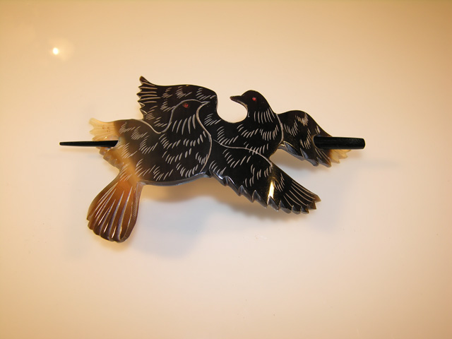 Barrette  pic 2 oiseaux