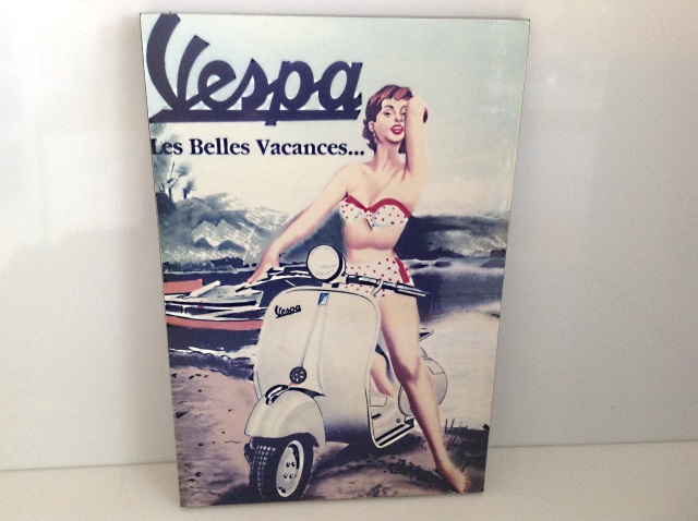 Tableau publicitaire "Vespa"